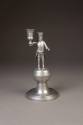Christian August Klemm, Figural Miner Candlestick, 1807. Pewter. Dixon Gallery and Gardens; Gif ...