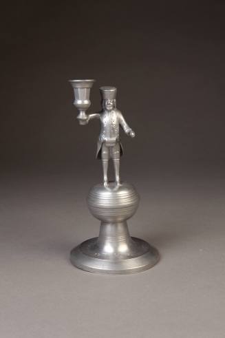 Christian August Klemm, Figural Miner Candlestick, 1807. Pewter. Dixon Gallery and Gardens; Gif ...