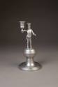 Christian August Klemm, Figural Miner Candlestick, 1807. Pewter. Dixon Gallery and Gardens; Gif ...