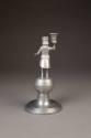 Christian August Klemm, Figural Miner Candlestick, 1807. Pewter. Dixon Gallery and Gardens; Gif ...