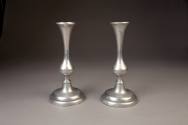Unknown maker, Candlesticks, late 19th century. Pewter. Dixon Gallery and Gardens; Gift of Dr.  ...