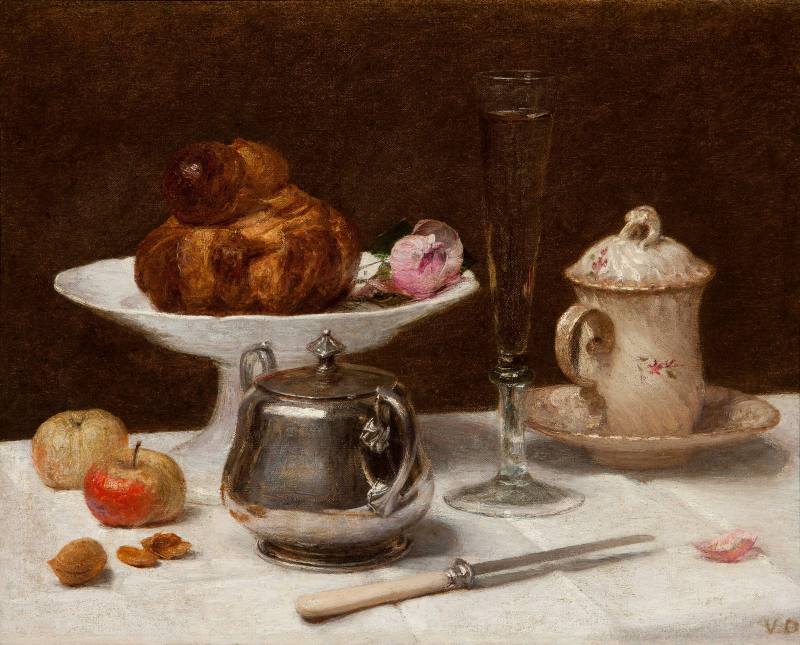 Victoria Dubourg Fantin-Latour, Still Life with Brioche, ca. 1890. Oil on canvas. Dixon Gallery ...