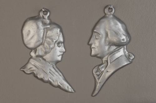 Unknown Maker, Profile plaques of Martha and George Washington, n.d. Pewter. Dixon Gallery and  ...