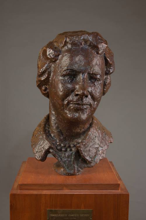 Edwin Cooper Rust, Bust of Margaret Oates Dixon, 1978. Bronze. Dixon Gallery and Gardens; Gift  ...