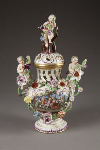 Höschst, Potpourri Vase and Cover from Garniture Set, 1763-1766. Hard-paste porcelain. Dixon Ga ...