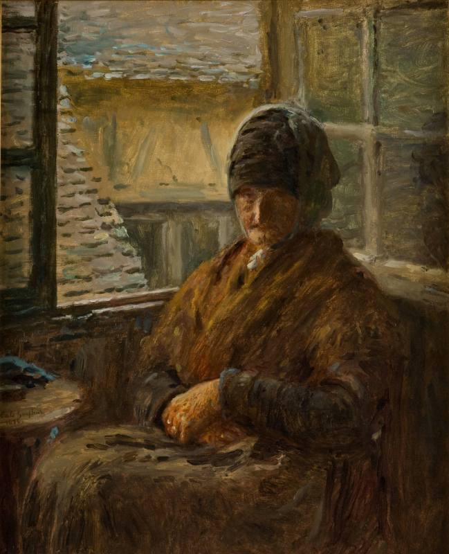 Adolphe-Felix Cals, Mother Boudoux at Her Window, 1976. Oil on canvas. Dixon Gallery and Garden ...