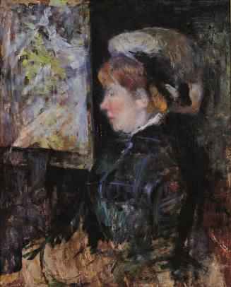 Mary Cassatt, The Visitor, ca. 1880. OIl and gouache on canvas. Collection of the Dixon Gallery ...
