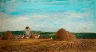 Charles François Daubigny, Church at Auvers (Sunset), ca. 1877-1878. OIl on canvas. Dixon Galle ...