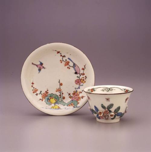 Meissen, Teabowl and Saucer, ca. 1723. Hard-paste porcelain. Dixon Gallery and Gardens; Bequest ...