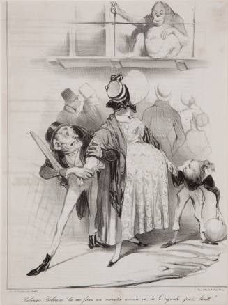 Honoré Daumier, Dear ... Don't look at him. Just imagine you gave birth to a monster like that, ...