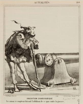Honoré Daumier, Charivari Invention, 1868. Lithograph on newsprint. Dixon Gallery and Gardens;  ...