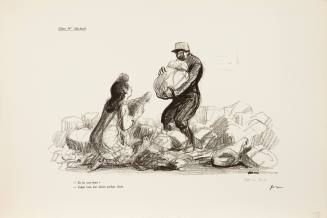 Jean-Louis Forain, Chex Mme Béchoff, February 6, 1915. Lithograph on paper. Dixon Gallery and G ...