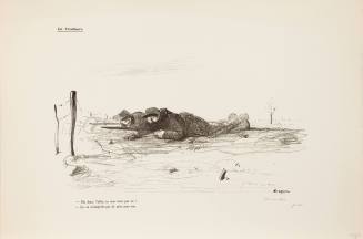 Jean-Louis Forain, En Tirailleurs, March 13, 1915. Lithograph on paper. Dixon Gallery and Garde ...