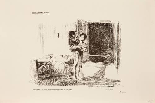 Jean-Louis Forain, Poum! Poum! Poum!, April 19, 1915. Lithograph on paper. Dixon Gallery and Ga ...