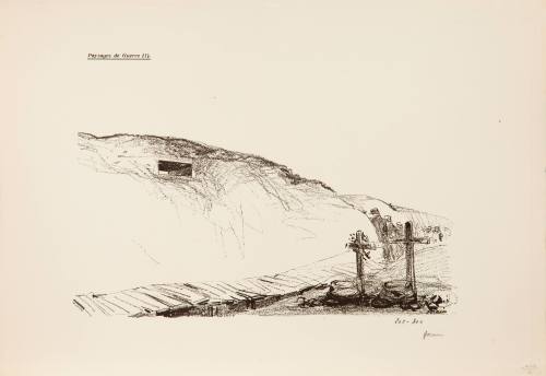 Jean-Louis Forain, Paysages de Guerre (I), June 9, 1915. Lithograph on paper. Dixon Gallery and ...