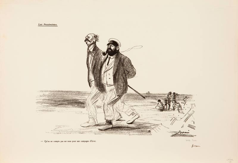 Jean-Louis Forain, Les Pessimistes, July 3, 1915. Lithograph on paper. Dixon Gallery and Garden ...