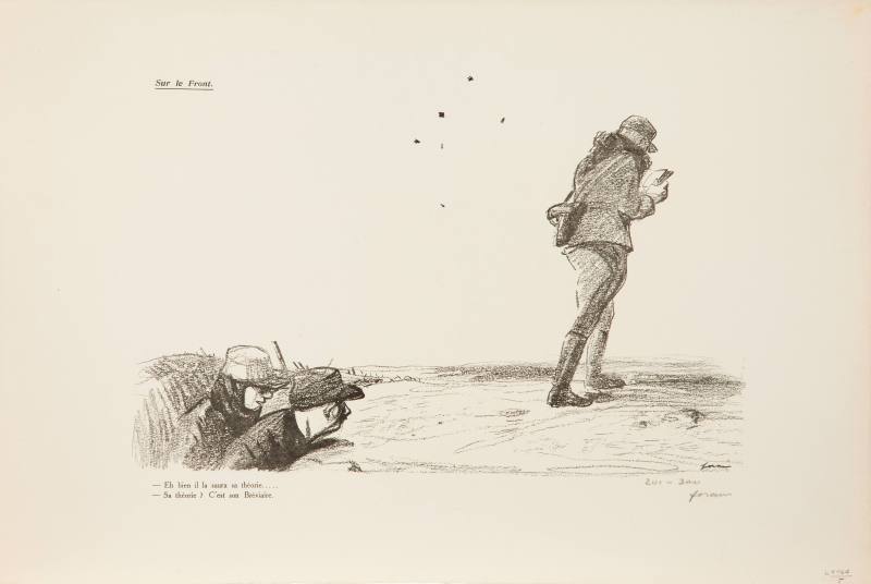 Jean-Louis Forain, Sur le Front, August, 1915. Lithograph on paper. Dixon Gallery and Gardens;  ...