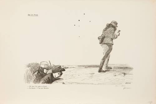 Jean-Louis Forain, Sur le Front, August, 1915. Lithograph on paper. Dixon Gallery and Gardens;  ...