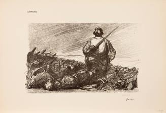 Jean-Louis Forain, L'Inlassable, August 14, 1915. Lithograph on paper. Dixon Gallery and Garden ...