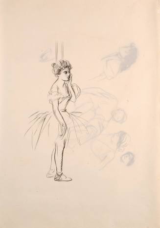 Jean-Louis Forain, A Dancer, ca. 1900. Ink wash on paper; Collection of Dixon Gallery and Garde ...