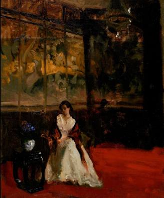 Berthe Noufflard, Model before a Chinese Screen, 1908. Oil on canvas. Dixon Gallery and Gardens ...