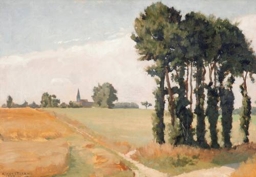 André Noufflard, Fields at Valmartin, 1937. Oil on cardboard. Dixon Gallery and Gardens; Gift o ...