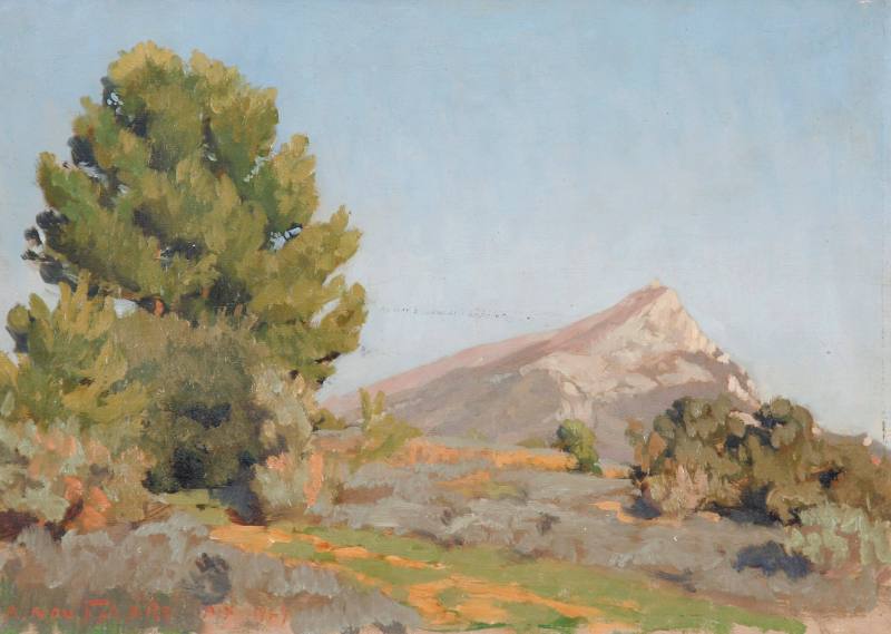 André Noufflard, Saint Victory Mountain, 1929. Oil on canvas. Dixon Gallery and Gardens; Gift o ...