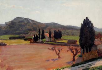 André Noufflard, Landscape near Arles, 1931. Oil on canvas. Dixon Gallery and Gardens; Gift of  ...