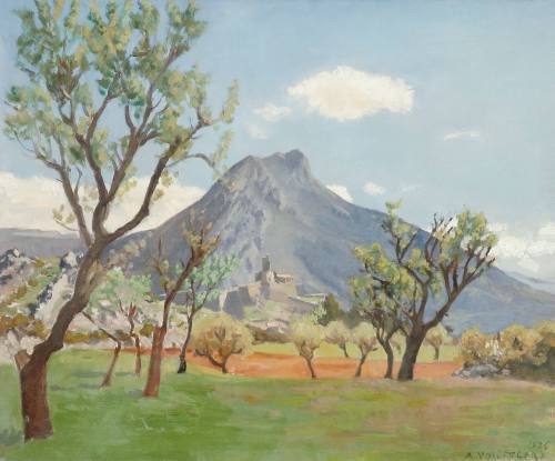 André Noufflard, Fortress at Sisteron, 1936. Oil on canvas. Dixon Gallery and Gardens; Gift of  ...