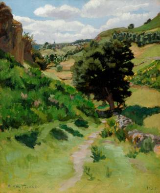 André Noufflard, Landscape in Auvergne, 1927. Oil on cardboard. Dixon Gallery and Gardens; Gift ...