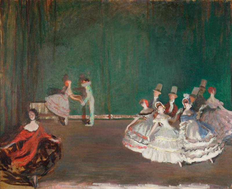 Berthe Noufflard, Study for "The Carnival", 1910. Oil on canvas. Dixon Gallery and Gardens; Gif ...