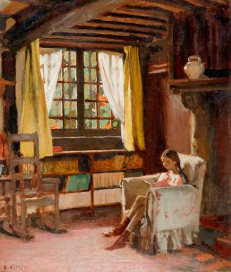 Berthe Noufflard, Henriette in the Old Room at Fresnay, 1926. Oil on canvas. Dixon Gallery and  ...