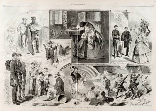 Winslow Homer, News of the War, June 14, 1862. Wood engraving on paper. Dixon Gallery and Garde ...