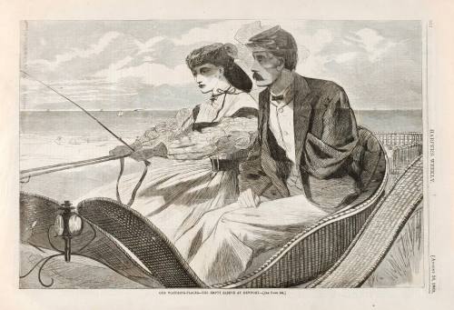 Winslow Homer, Our Watering Places, the Empty Sleeve at Newport, August 26, 1865. Wood engravin ...