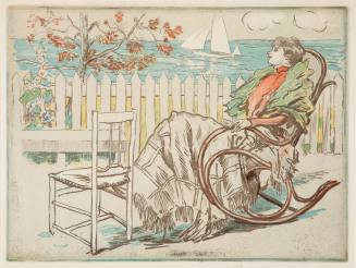 Pierre-Georges Jeanniot, Woman in a Rocking Chair, 1990. Color aquatint on paper. Dixon Gallery ...