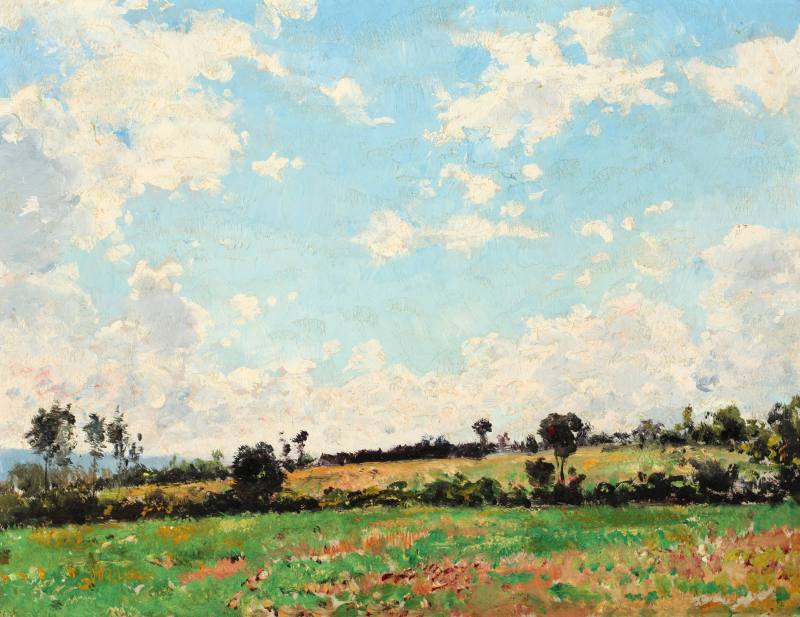 Paul Mathey, Breton Landscape, ca. 1905. Oil on board. Dixon Gallery and Gardens; Bequest of Mr ...