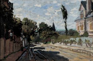 Claude Monet, Village Street, ca.1869-71. Oil on canvas. Dixon Gallery and Gardens; Museum purc ...
