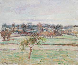 Camille Pissarro, View from the Artist's Studio at Éragny, 1894. Oil on canvas. Dixon Gallery a ...