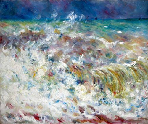 Pierre-Auguste Renoir, The Wave, 1882. Oil on canvas. Dixon Gallery and Gardens; Museum purchas ...