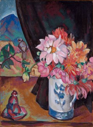 William Penhallow Henderson, Dahlias, ca. 1919. Oil on canvas. Dixon Gallery and Gardens; Gift  ...