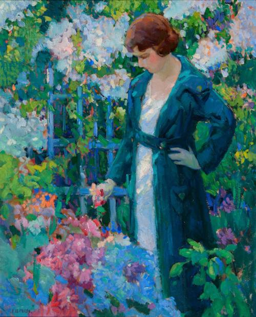 Frank Harmon Myers, Dappled Sunlight, 1925. Oil on canvas. Dixon Gallery and Gardens; Gift of S ...