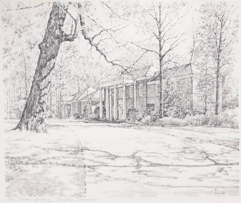 Martin C. Shea III, The Dixon Gallery and Gardens, 1892. Pencil on paper. Dixon Gallery and Gar ...