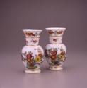 Meissen, Pair of "Augustus Rex" Vases (front), 1730-1735. Hard-paste porcelain. Dixon Gallery a ...