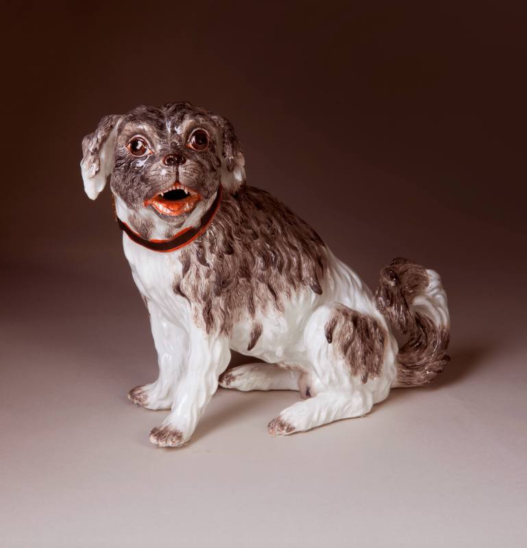 Meissen, Bolognese Hound, 1748-1755. Hard-paste porcelain. Dixon Gallery and Gardens; Bequest o ...