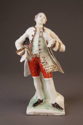 Bow Figure of an Actor, Probably David Garrick, 1750-1752. Soft-paste porcelain. Dixon Gallery  ...