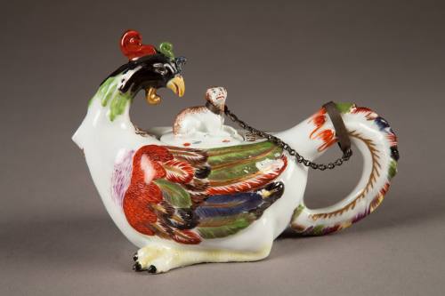 Meissen, Teapot and Cover, ca. 1734. Hard-paste porcelain. Dixon Gallery and Gardens; Bequest o ...