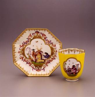 Meissen, Beaker and Saucer, ca. 1730. Hard-paste porcelain. Dixon Gallery and Gardens; Bequest  ...