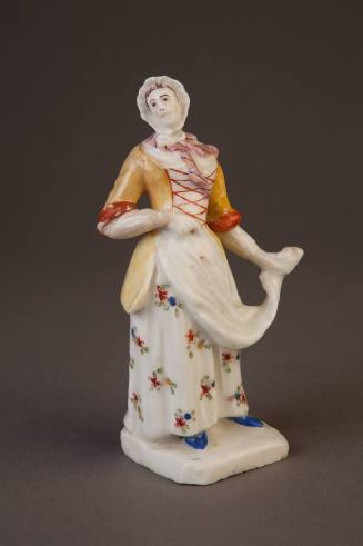 Bow Figures of a  Sailor's Lass, 1752-1753. Soft-paste porcelain. Dixon Gallery and Gardens; Gi ...