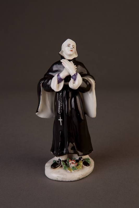 Bow Figure of a Monk, 1758-1760. Soft-paste porcelain. Dixon Gallery and Gardens; Gift of Mrs.  ...