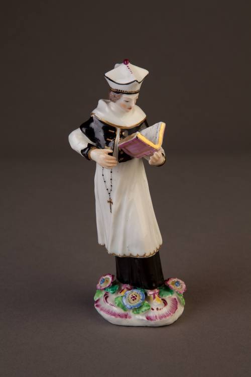 Bow Figure of a Priest Reading His Breviary, 1762-1765. Soft-paste porcelain. Dixon Gallery and ...